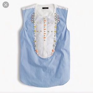 J Crew Jeweled top